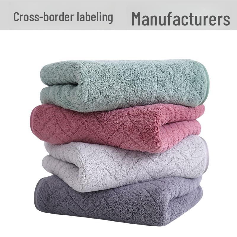 Coral Fleece Absorbent Bath and Face Towel Set for New Home Bathroom