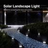 4 Stück Solar-Scheinwerfer für den Außenbereich, Solar-Erdlicht für Garten, Decklicht, Spot, Vergrabene Solar-LED-Lampe