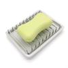 Multi-function Ceramic Soap Dish Stainless Steel Storage Dish Simple Drain Soap Box  Shower Room