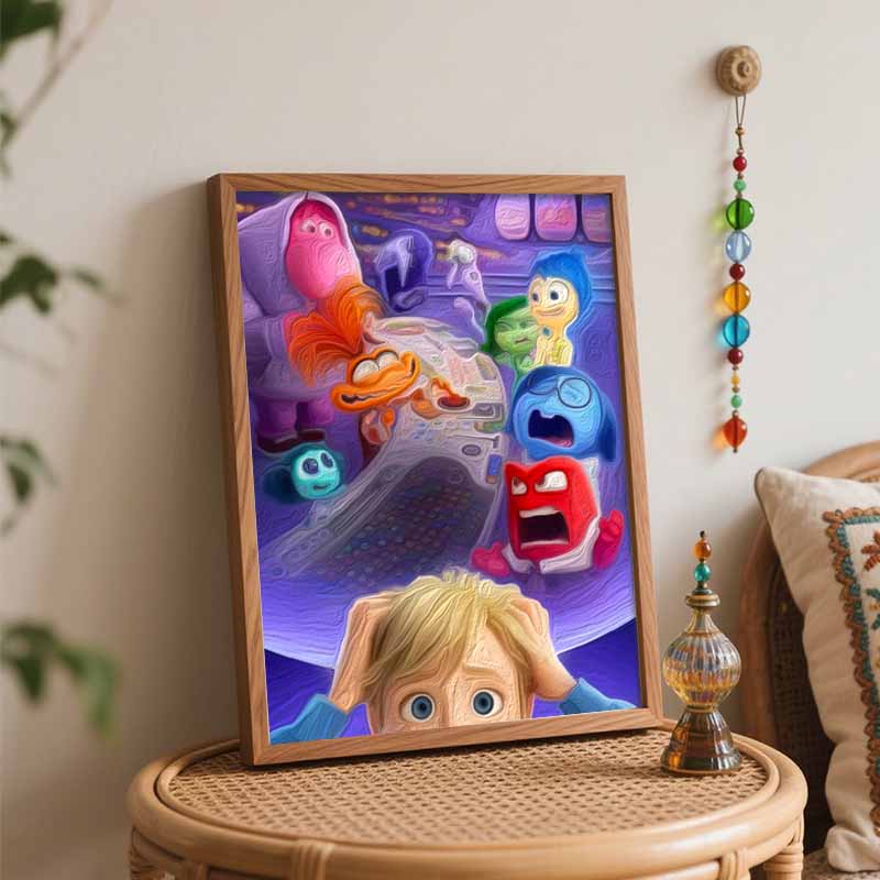 Disney Inside Out 2 digital oil painting diy handpainted coloring painting home decoration gift wall art modern living room decor