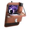 31BC Car Back Storage Bag with Foldable Tray Tissue Slot and Cup Pocket