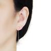 Earrings Earrings Silver CZ Earrings Popular Painless Elegant Adults Formal Triangular Cubic Zirconia Crystal Resin Earrings Miyabi Grace Miyabi Grace