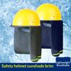 Safety Helmet Sunshade Hat Durable Wide Brimmed Breathable Sun Protection Cap for Outdoor Construction Staff