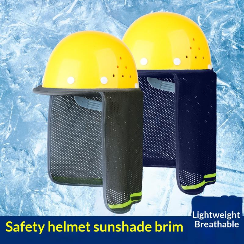 Safety Helmet Sunshade Panel Construction Site Sunshade Hat Breathable Wide-Brimmed Cap Curtain Building Construction Sun Hats
