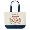 Tote Bag - PLANETEE - Stéphanie Life Is Prettier - Blue - Cotton - 40 X 45 Cm