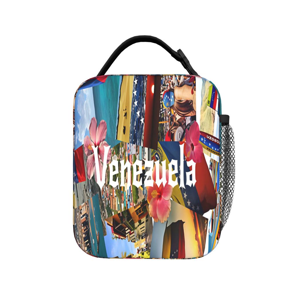 Venezuela Lunch Bag Portable Insulated Lunch Box Unisex Travel Designer Cooler Bag Retro Oxford Thermal Tote Handbags