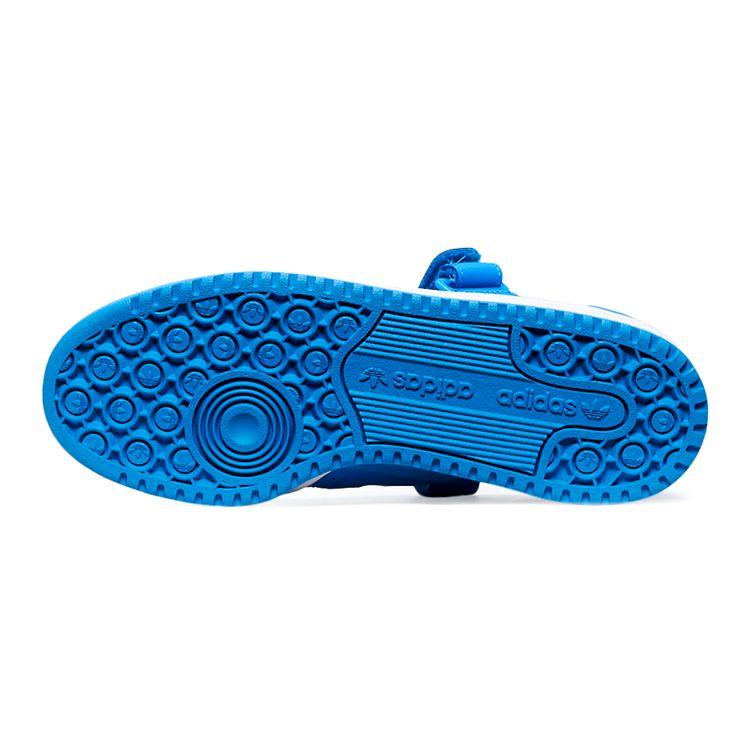Adidas Originals Forum Low Synthetic Leather Durable Low Top Skate Shoes Kids Sneakers Blue White GX9697