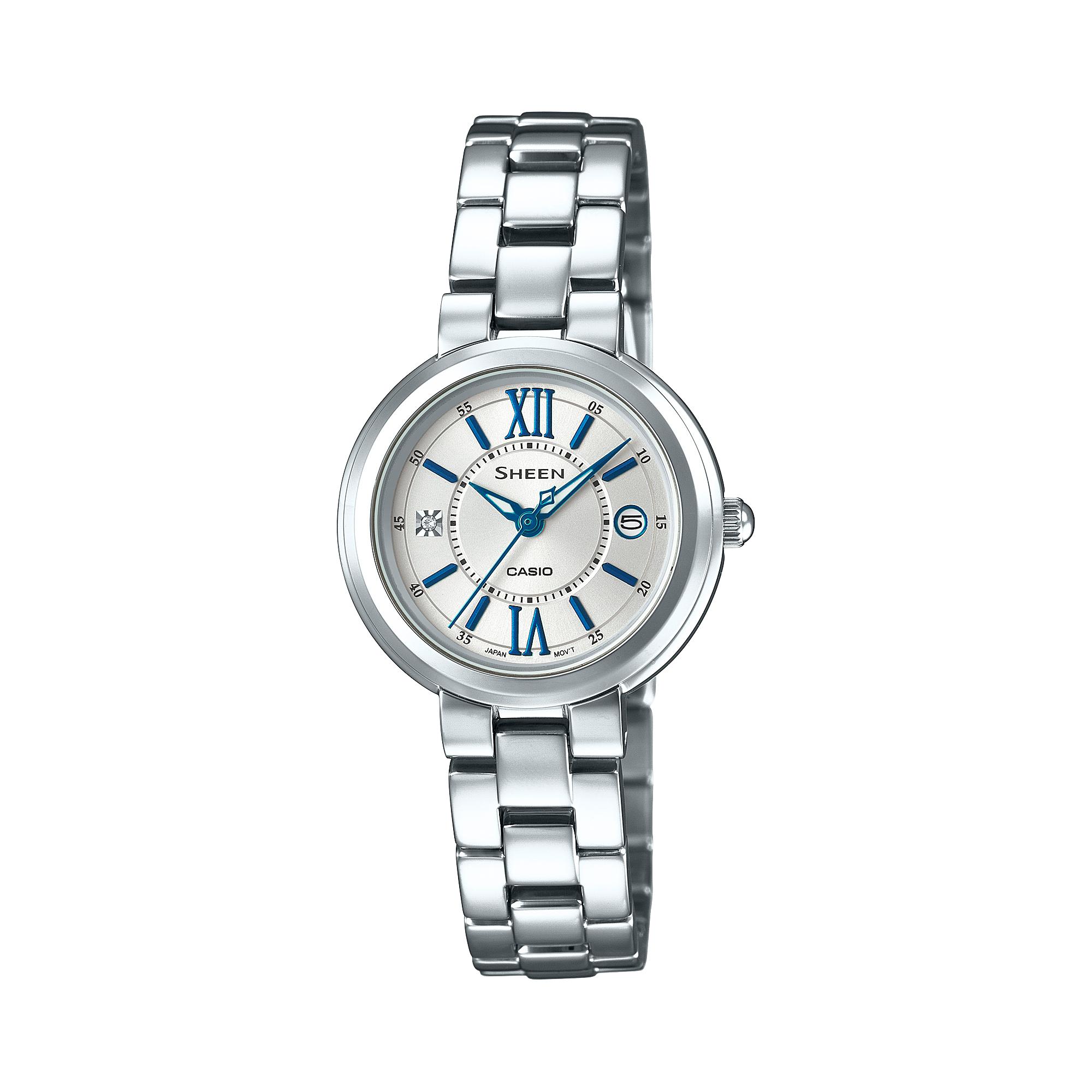 Casio Men s Stainless Steel 50M Water Resistant Analog Quartz Watch SHE-4528D-7A