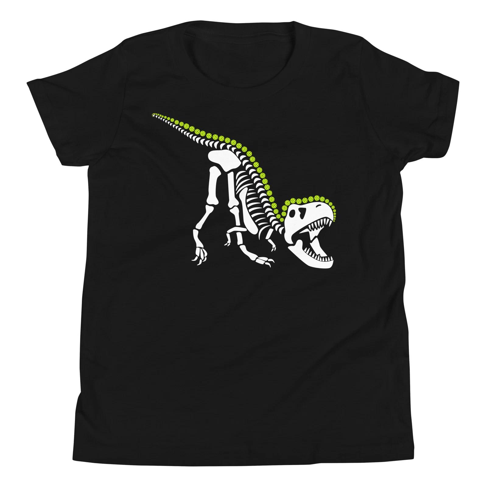 Pickleball T Rex Funny Pickle Ball Dinosaur Lover Novelty Youth T-Shirt 130