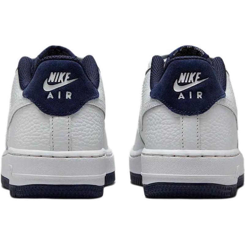 Nike Air Force 1 Lv8 Slip Resistant Shock Absorbers Low Top Kids' Skateboarding Shoes White/Black/Dark Blue Sneakers HF0952-001