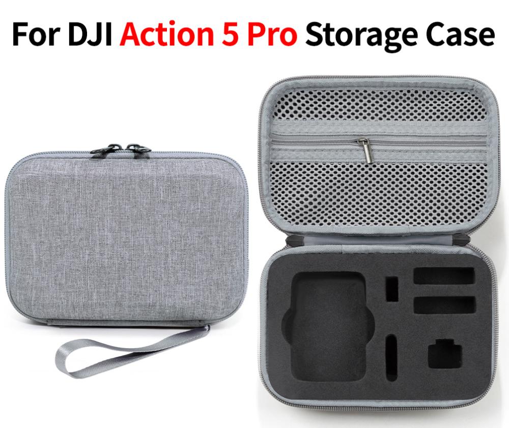Storage Bag For DJI Osmo Action 5 Pro Sports Camera Pressure And Shock Resistant Dust Resistant EVA  Storage Bag Accessaries