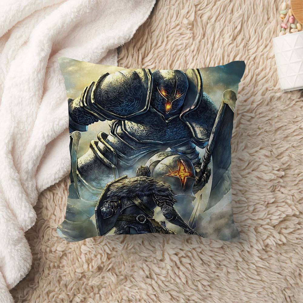 Classic Game Dark Souls Cushion Cover Inches Farmhouse Decor Home Throw Pillow Covers For Couch Decorations