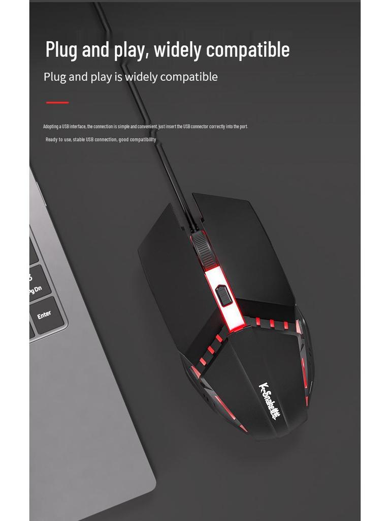 Viper M11 Luminous USB Gaming Mouse for Desktop & Laptop