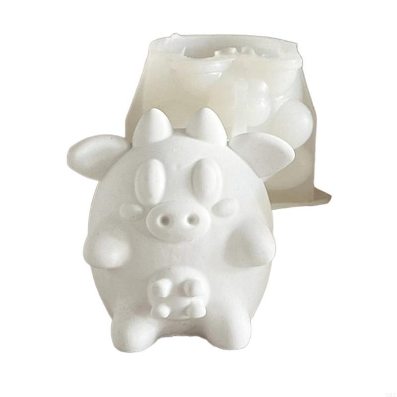 Handmade Rabbits Molds Cartoon Animal Silicone Molds Ornament Plaster Molds X3UC