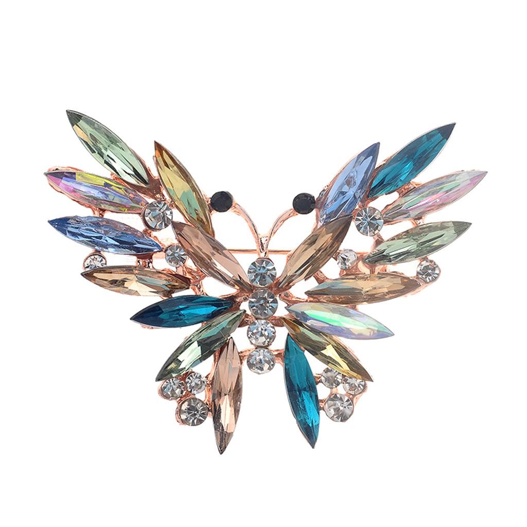 

Брошь-булавка с бриллиантом и бабочкой, свадебная шаль со стразами, клипса, женские украшения