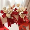 Complete Wedding Corsage Set for Groom, Bride, and Parents: Boutonniere and Brooch Collection for a Perfect Ceremony
