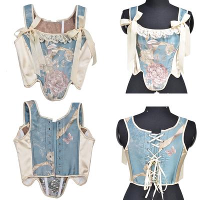 Female Corset Fishbone Bustier Lace Up Waist Cincher Trimmer LolitaStyle AnimeCorset Party Costume Accessory Corset Top