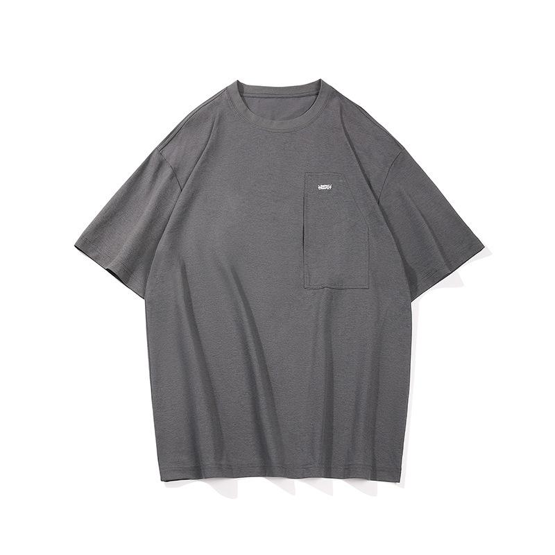 Stylish Short-Sleeve T-Shirt Casual Round-Neck Men's Loose-Fit Trendy Brand High-End Look Outdoor Moisture-Wicking Top