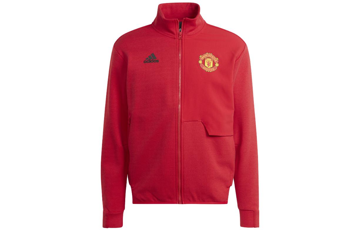 Adidas Manchester United Jackets Men s Red Stand Collar Moderate Other IA8564 M