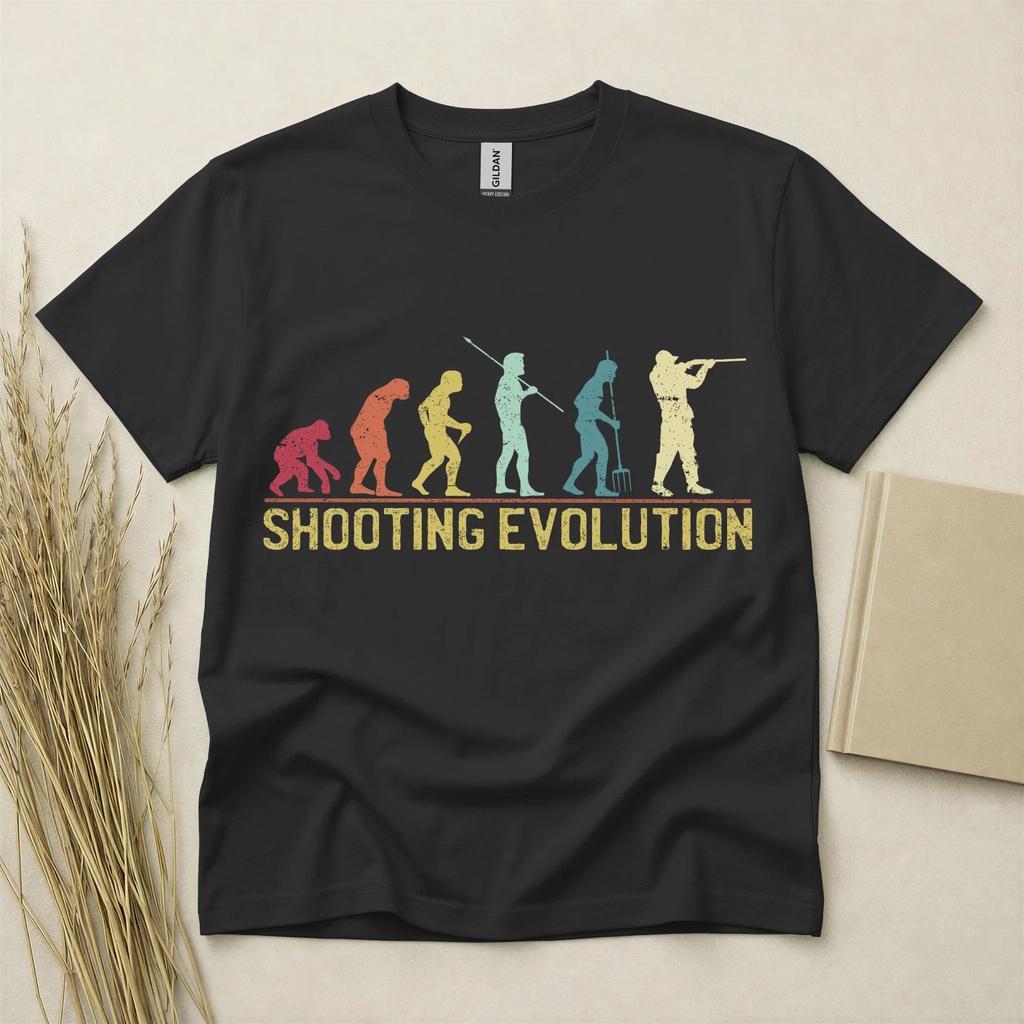 Shooting Evolution Children's Children's Children's T  Children's T-shirt Funny Shooter Gift Sports Tee Gildan Cotton Top