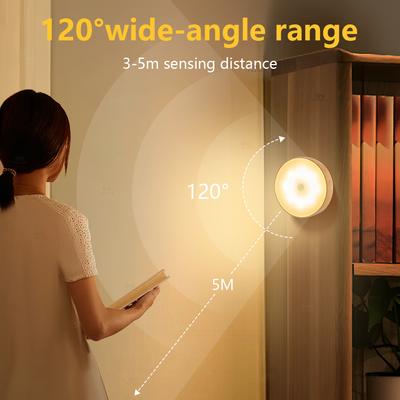 Led Light Sensor Movement Night Light USB Rechargeable Night Lamp For Kitchen Closet Light Wireless Led Wardrobe Staircase Lamp