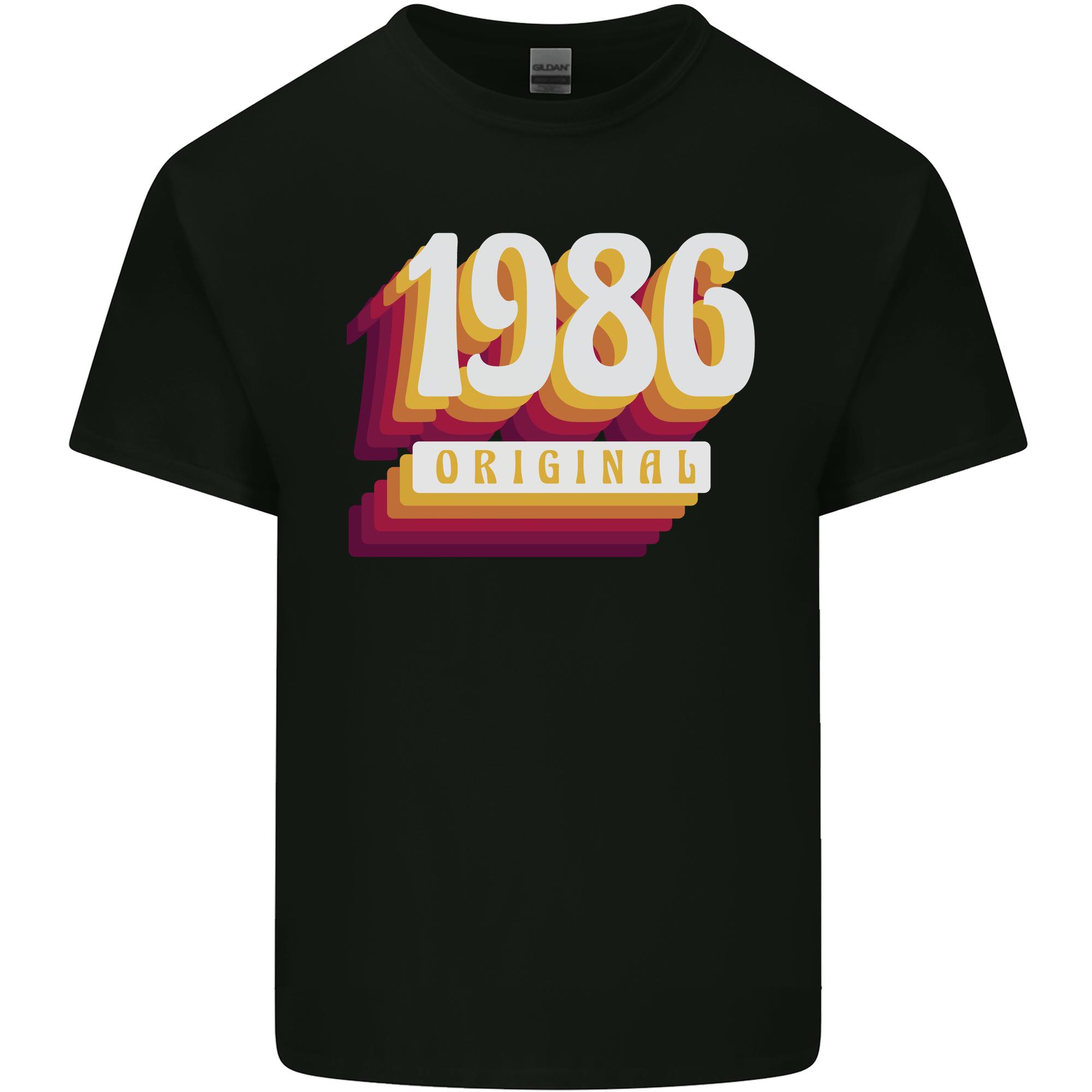 Retro 40th Birthday Original 1986 Unisexs Light Cotton TShirt S
