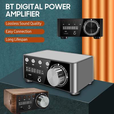 Digitální výkonový zesilovač BT 5.0 2x50W dvoukanálový audio systém Bezztrátový stereofonní přijímač zvuku
