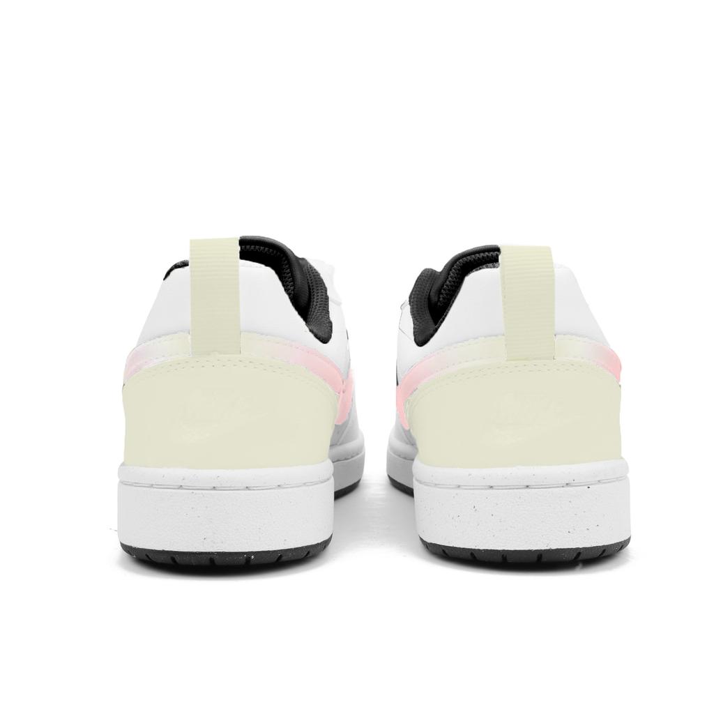 Nike Court Borough Cheeses Freezing Slip Resistant Abrasion Resistant Low Top Skateboard Shoes Women's Beige DV5456-103(Team2205-)