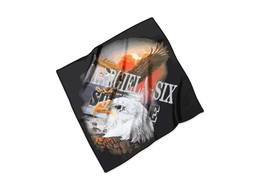 781201 Supreme x MM6 Maison Margiela Eagle Silk Scarf  Multicolor One-Size