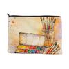 xiaobudian Canvas Storage Bag, with Smooth Zipper, Large Capacity Portable Makeup Pouch, Toiletry Organizer for Stationery And Cosmetics