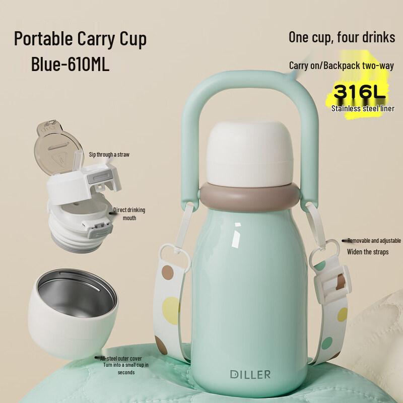 Delebell D9512 Sweet Cool 610ml Insulated Water Bottle