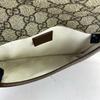 [Pre-Owned] Neo Vintage Series Gold Foil Logo Monogram Tiger Head Decorative Striped Shoulder Strap Canvas And Leather Messenger B - Excellent #7MEK5G