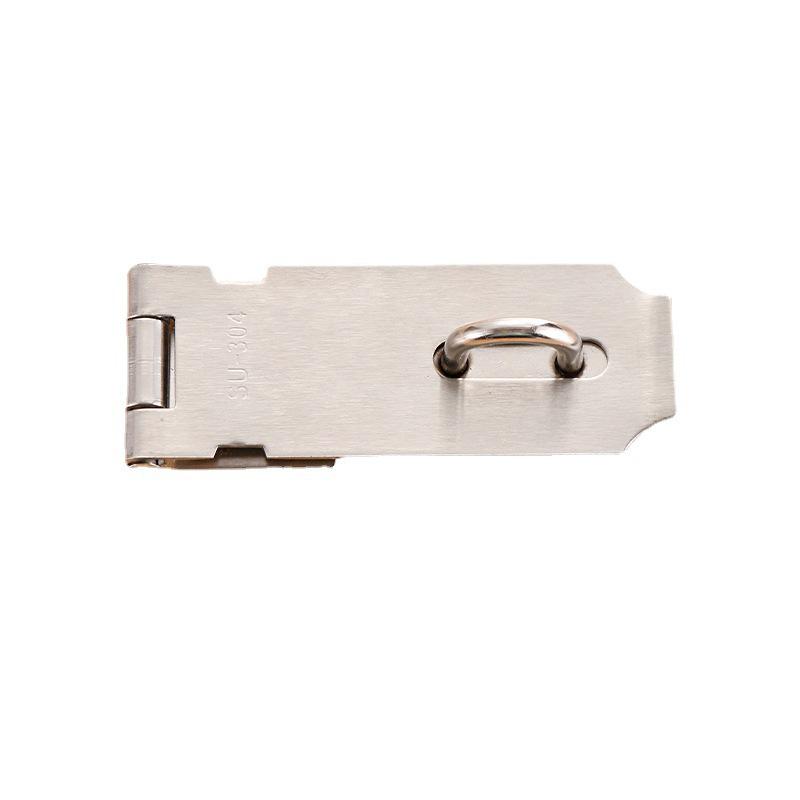 304 Stainless Steel Anti-theft Lock Plate for Cabinets and Drawers, Thickened 2.0, Old-fashioned Style Door Hasp and Staple Padlock.