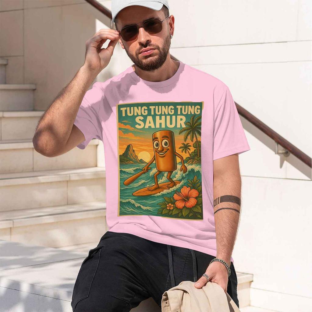 Tung Tung Tung Sahur Vintage Tee Funny Itan rot Fashion Clothing Tshirts Unisex ONe d Tshirt New Model Unisexs Shortsle