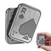 1PC Fidget Toy Adult Mens Irritable Table Toy EDC Metal Fidget Slider Magnetic Poker Push Card Adult Irritable Toy Anxiety Diso