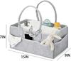 Felt Diaper Wet Bag - Newborn Supplies Organizer with Detachable Mommy Handbag