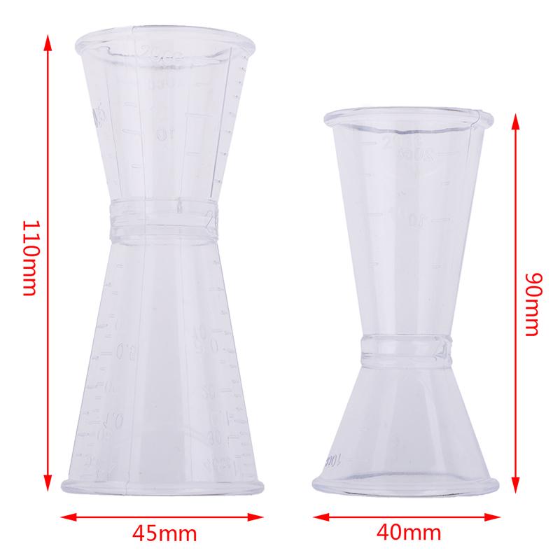 Transparent Drink Measurement Tools Cocktail Measure Cup Bar Accessories