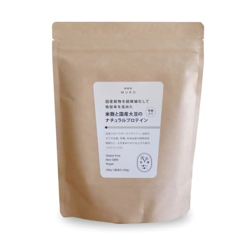 

МУРО Соевый протеин без добавок (Натуральный протеин из рисового кодзи и соевых бобов - Вкус коричневого сахара / 300 г) Соевый белок / Сделано в Японии, Без искусственных