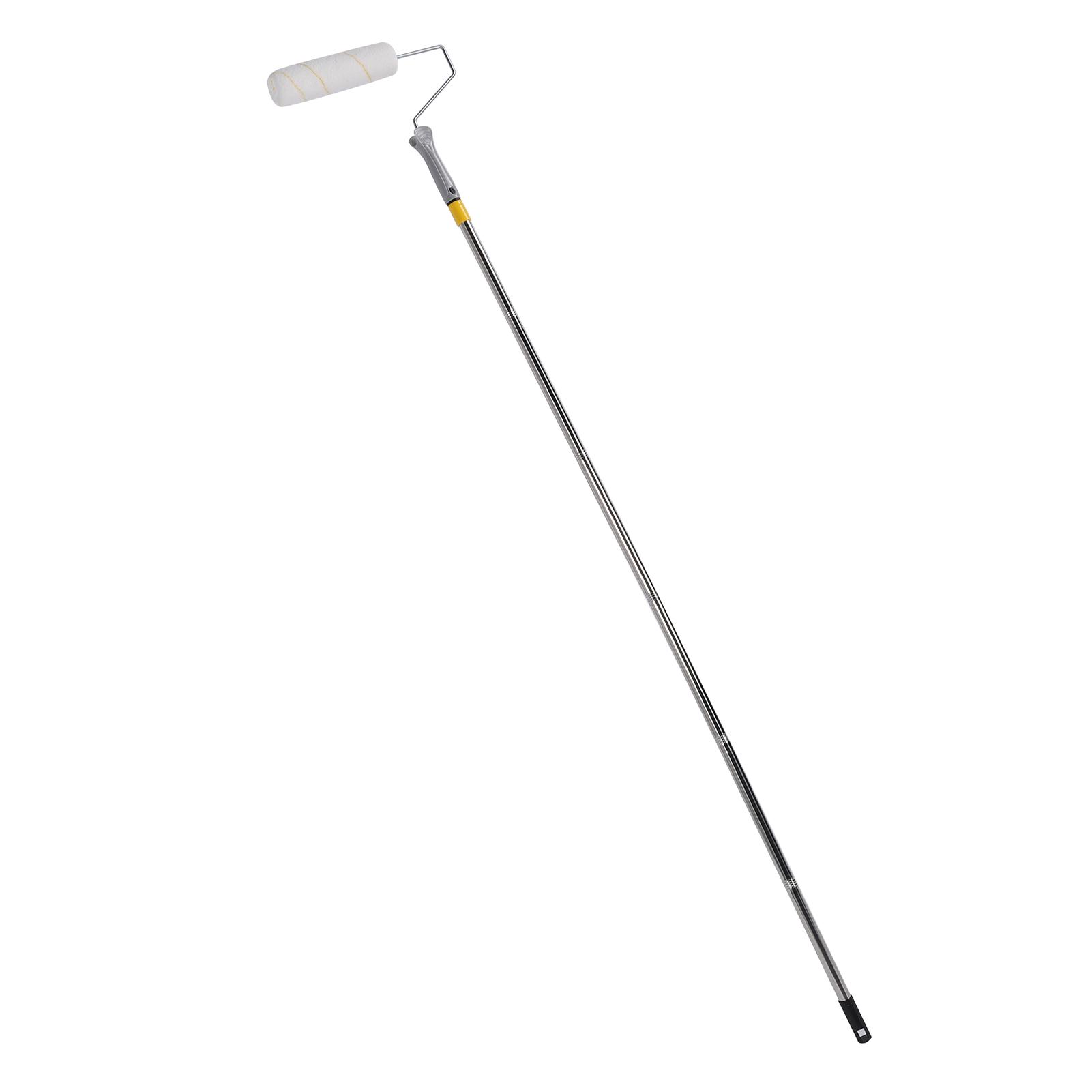 Ensemble de rouleaux de peinture, Kit professionnel de rouleaux de peinture avec manche d'extension de 3 pieds Rouleau de 4 pouces et rouleau de peinture de 9 pouces pour la rénovation de la maison Bac facile à nettoyer po