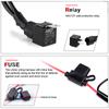 12V 1.6M/2.2M Motorcycle Wiring Relay Harness Switch For LED Spotlight Fog Light With Fuse Electric On Off Switch Cable 2 Wires