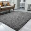 Modern Minimalist Shag Rug: Non-Slip, Sound-Absorbing Living Room Sofa Mat, Bedroom Bedside Rug, Home Decor