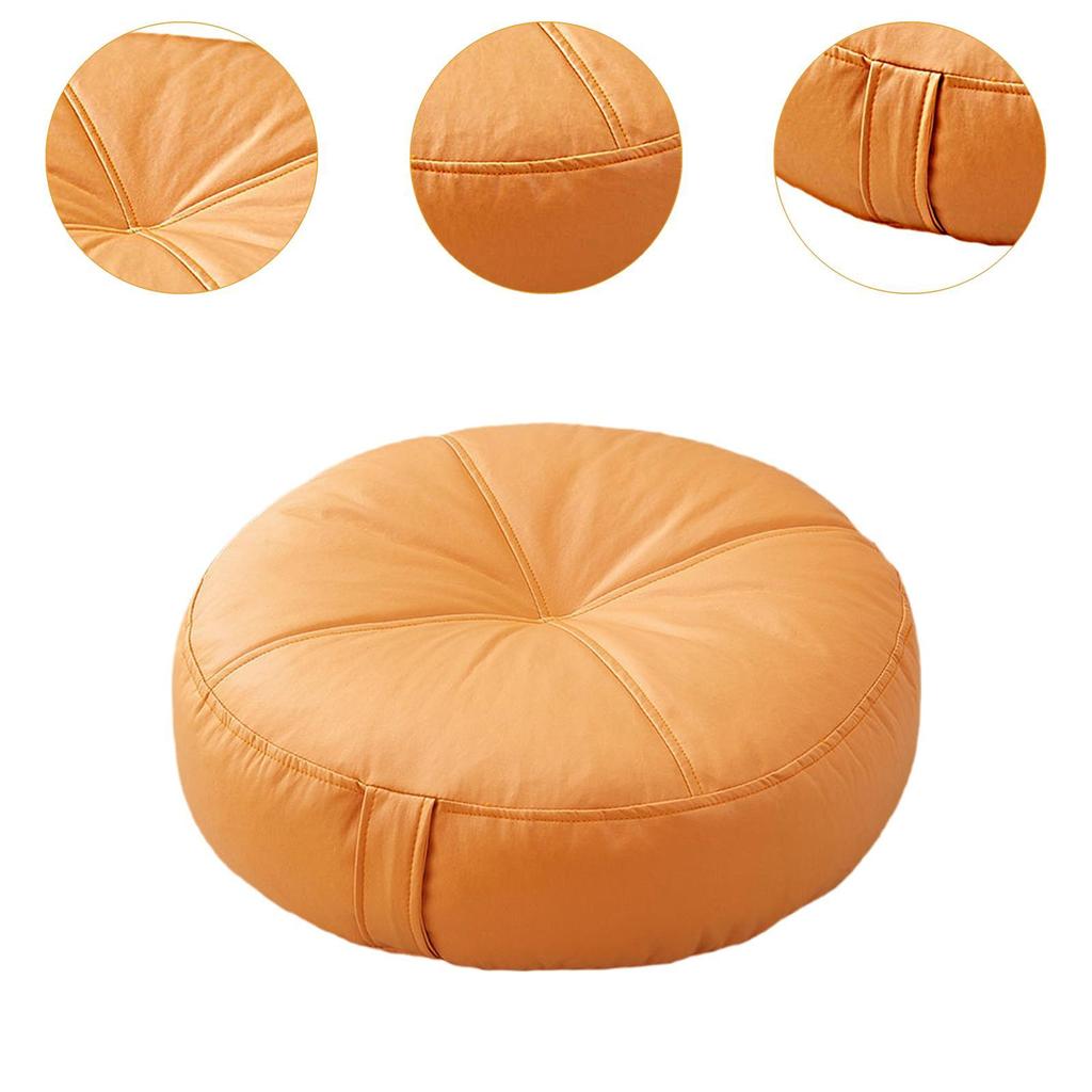 Small Round Floor Cushion Pad Soft PU Chair Pillow for Home Decor Living Room Indoor Outdoor Use