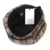 Universal chemistry Brit Check Gray Beret Beret