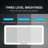 Car Touchscreen LED HD Makeup Mirror Three Gear Adjustment Sun Visor Plate Interior RearMirror Dimmable Auto Vanity Mirror