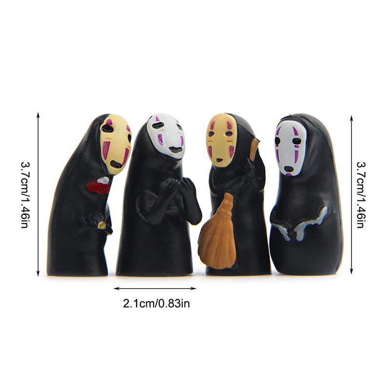 Spirited Away No Face Man Vinyl Action Figure Miyazaki Hayao Anime Model Toys Gift