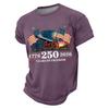 Top casual da uomo a girocollo, leggero, traspirante, a maniche corte