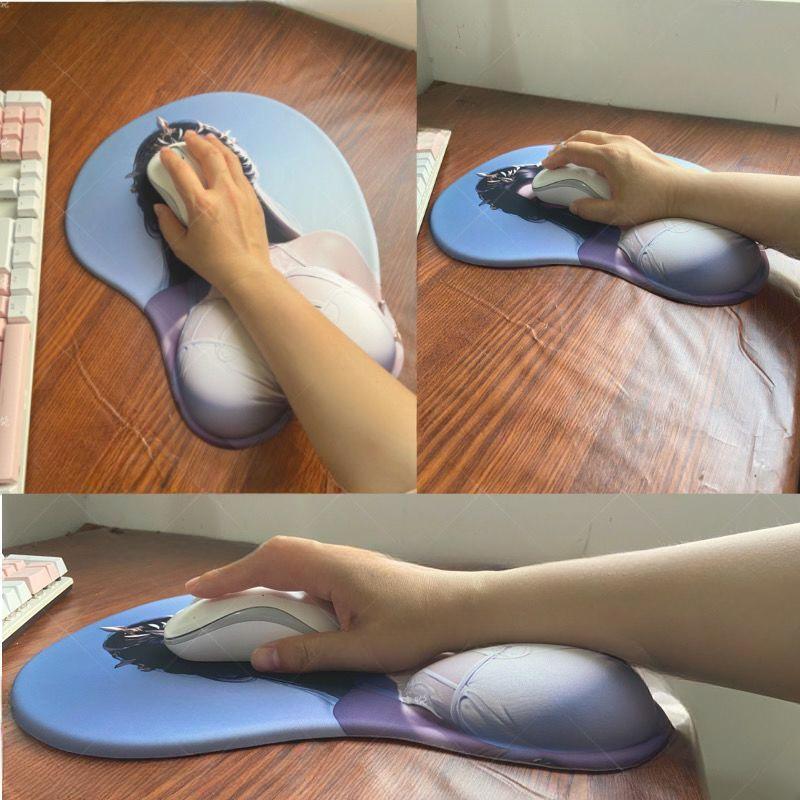 

3D Медуза с блокировкой, красивые ягодицы, большая грудь, сексуальный коврик для мыши, большой мужской коврик для воздержания, офис