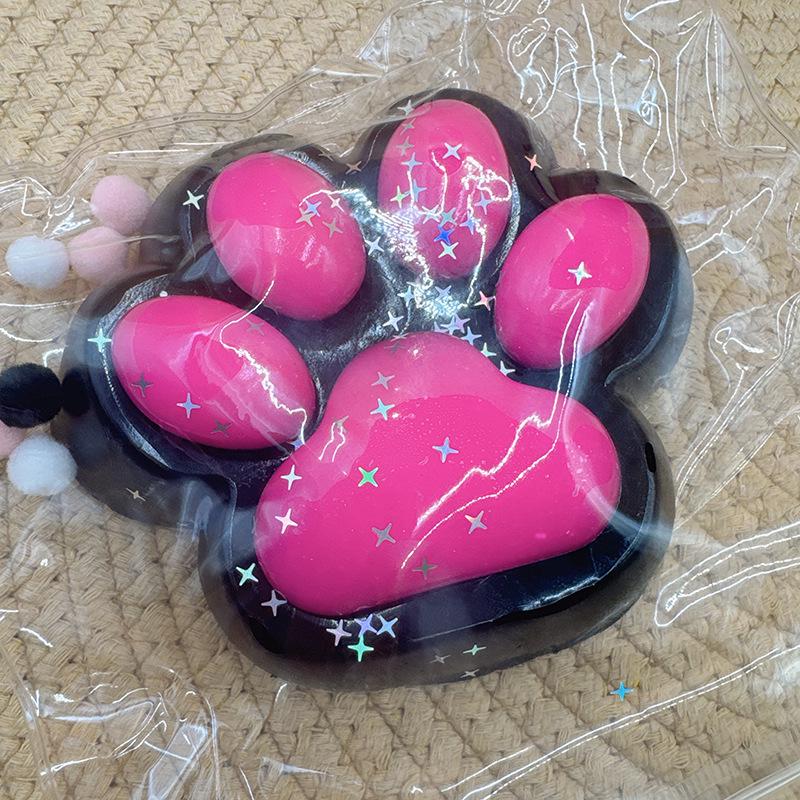 Super Soft Jumbo Cat Paw Squeeze Toy: Sticky Stress Relief Decompression Toy