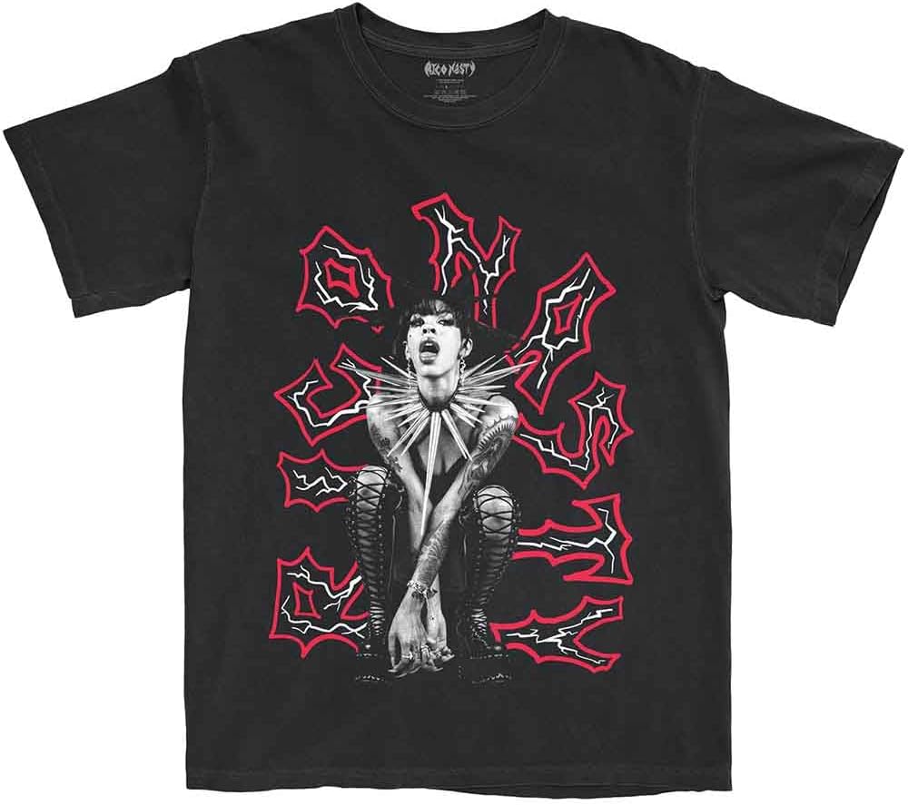 Мужская панк-футболка Rico Nasty Rico Slim Fit Черная S разноцветный