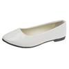 Fashion single shoes flat bottom pointed casual work shoes women's size 42 large size patent leather women's shoes